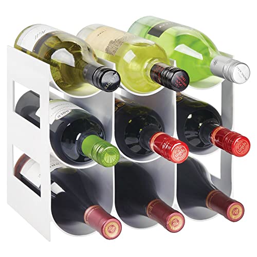 mDesign Plastic FreeStanding Water Bottle Organization/Wine Rack