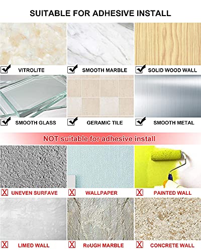 Bathroom Shower Shelf, No Drilling Aluminum Black Bathroom Shelves for Wall, Multifunctional Wall Mounted Adhesive Bathroom Shelf with Towel Rack & 4 Removable Hooks for Bathroom, Kitchen, Toilet