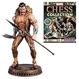 Marvel Kraven The Hunter Black Pawn Chess Piece with Collector Magazine #80