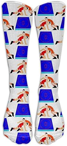 Sock Healthy Race Blue Unisex Outdoor Adult Sport Over-The-Calf Long Tube Stockings
