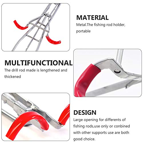 Abaodam Angelrutenhalter für Doppelruten, verstellbar, 2 Stück – Bild 8