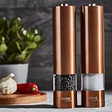 Cooks Professional Electric Salt and Pepper Mill Set Copper view 4