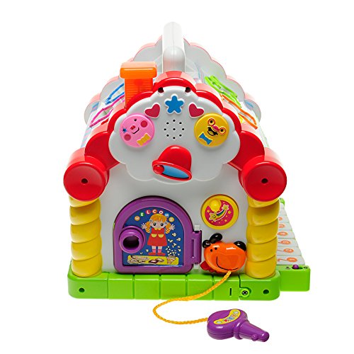 Multifunctional Musical Toys Colorful Baby Fun House Musical Electronic Geometric Blocks Sorting Learning Educational Toys
