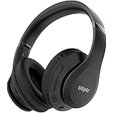 Uliptz Wireless Bluetooth Headphones, 65H Playtime, 6 EQ Sound Modes, HiFi Stereo Over Ear Headphones with Microphone, Foldab