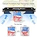Vacuum Sealer, GEEDIAR Food Vacuum Sealer Machine, Compact Automatic Vacuum Sealing System for Dry & Moist Foods Preservation and Storage Including 15 Sealer Bags, Black