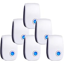 Ultrason Souris et Rats,Anti Souris - Lot de 6 Antiparasitaires Intérieur-Lutte antiparasitaire Efficace pour Les Blanc Étiquette - Au quotidien