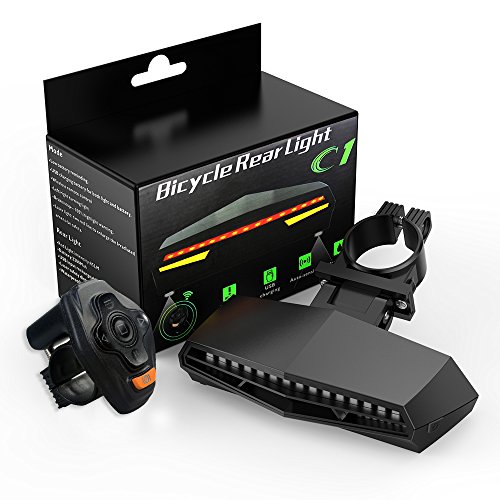 image for Omnicare Bike Light, USB Rechargeable LED Bicycle Taillights Set, Remo