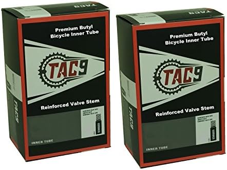 TAC-9 Bike Tubes, Regular Schrader Valve - Select Your Size