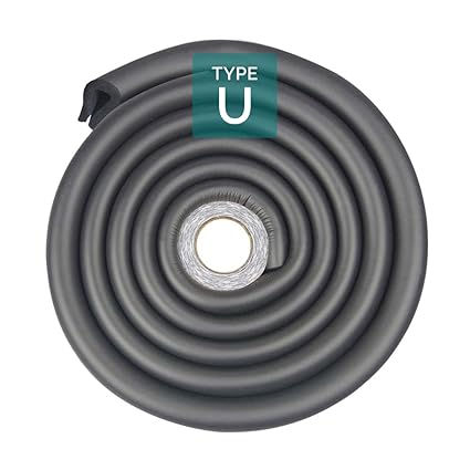 Amazon Com Tritina Glass Table Protector Bumper 6 6ft 2m U Type Corner Cushion Round Coffee Desk Home Safty 1st Baby Guard Kid Children Proof Black Baby