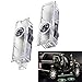 DELEIKA Land Rover - No Drilling Changeable Logo Door Courtesy Welcome Light Laser Emblem Logo Kit Ghost Shadow Lights logo chips replacement 2-pc set