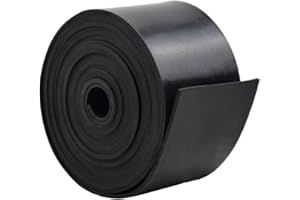DEVNOL Neoprene Rubber Strip 1/16 (.062)" Thick X 2" Wide X 10'Long Grade 65A for Gasket, Surface Protection, Sealing