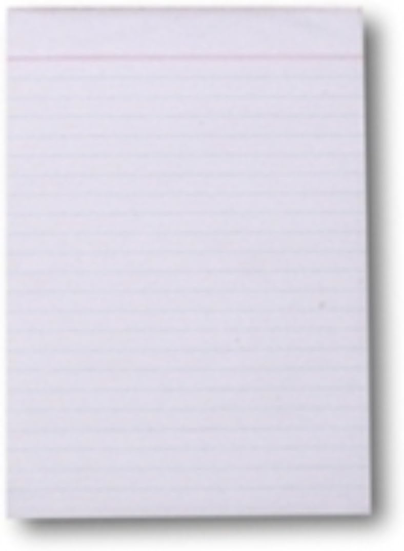 Q-Connect Ruled Scribble Pad 160 Pages 203x127mm (20 Pack) C60FW, White, 203 x 127 mm