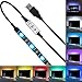 TV Back Light RGB Color Changing Non-Waterproof Strong Adhesive LED USB Strip Light TV Lighting(2M 3key online control)