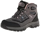 Hi-Tec Kids Unisex Hillside Waterproof Jr hiking Boot (Toddler/Little Kid/Big Kid), Charcoal/Blush, 13 M Little Kid