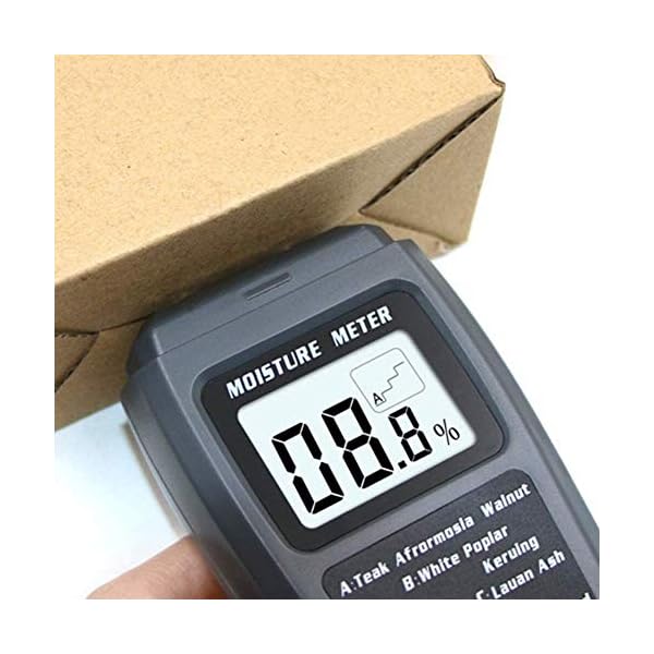 ZJ LIUJING Holz Feuchtigkeitsmesser, Digital Holz Feuchtigkeit Tester Detektor mit LCD Display, Messgerät Tragbar – Bild 6