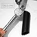 Garlic Press, WINSEE Heavy Duty Garlic and Ginger Press Peeler Set, Professional Kitchen Mincer with Silicone Tube Roller, Dishwasher Safe
