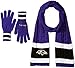 NFL Baltimore Ravens Adult Scarf & Glove Gift Set, One Size, Black