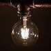 Hyperikon G25 LED Vintage Filament Bulb, Dimmable, 5W (40W Equivalent), 500 lumen, 2700K (Warm White), Medium Base (E26), CRI 80+, UL-Listed - (Pack of 6)