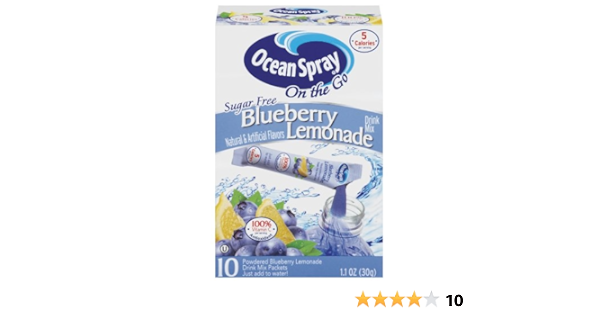 Amazon Com Ocean Spray Blueberry Lemonade Powdered Mix 1 1 Ounce Pack Of 6 Powdered Soft Drink Mixes Grocery Gourmet Food Amazon Com Ocean Spray Blueberry Lemonade Powdered Mix 1 1 Ounce Pack Of 6 Powdered Soft Drink Mixes Grocery Gourmet Food