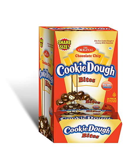 Cookie Dough Bites Share Size Counter Display, Chocolate Chip, 576 Count 3 oz (Pack of 24)