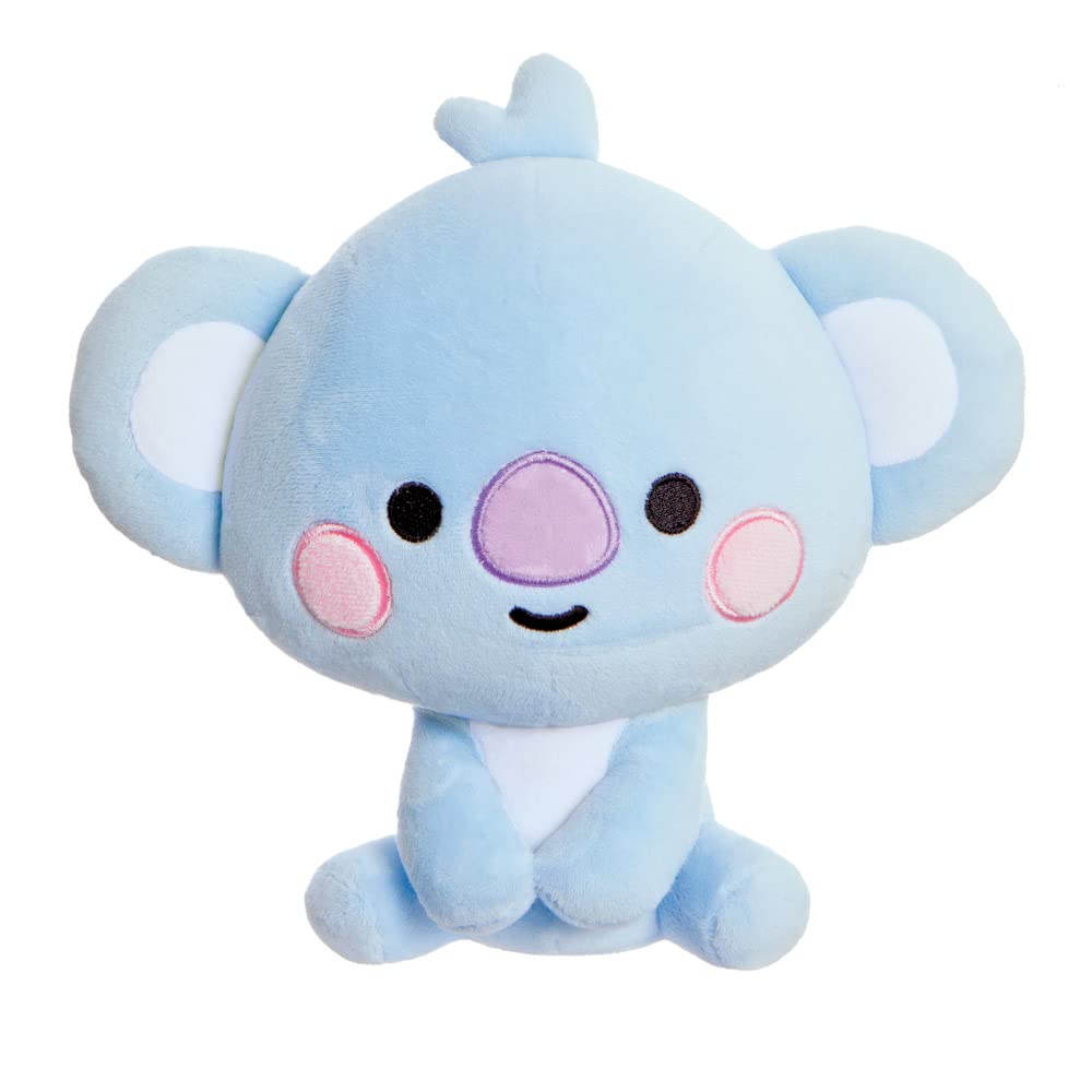 Aurora, 61477, BT21 Official Merchandise, Baby KOYA Sitting Doll 8In, Soft Toy, Blue