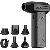 Compressed Air Duster,130000RPM Super Power Cordless Air Duster,Rechargeable Brushless Blower,3 Gear Adjustable Mini Blower with LED Light,Dust Remover for Computer/House/Outdoor/Car