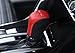 Salusy Black and Red Genuine Leather Shift Gear Knob Cover For Honda Civic/Civic Coupe 2016 2017 2018 2019/Honda Civic Hatchback 2017 2018 2019