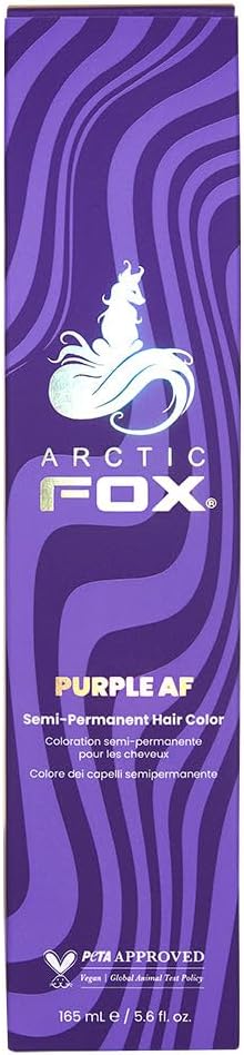 Arctic Fox 100 Vegan Semi Permanent Hair Dye Purple AF 165 ml