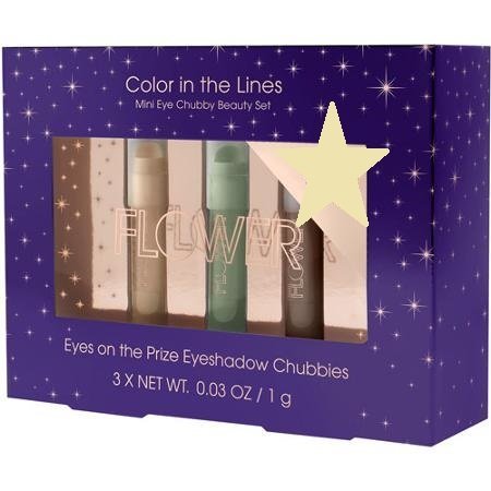 Flower Color in the Lines Purple Mini Eye Chubby Beauty Set