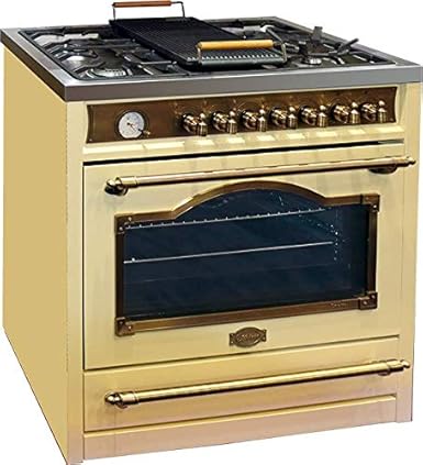 Kaiser Empire HGE 93555 ElfEm/Retro Gas Elektro Standherd 90cm/ Range Cooker/ 115L / Herd mit Gas Kochfeld/ 4,5 Kw WOK/Elektr