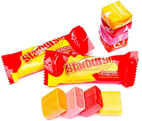 Starburst Fun Size Fruit Chews, 4 Flavors, 2.5 Pounds, Poly Bagged and Boxed