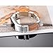 bayite Leather Bands Compatible Fitbit Alta and Alta HR, Adjustable Metal Buckle Leather Wristband, Brown Large 6.7