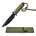 TABNOVO 7.5 Inch Combat Tactical Knife for Outdoor Camping Survivor with Nylon Sheath Fixed Blade