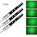LUCHENG 3 Pack of High Power Green 2 in 1 Visible Beam Light for Cats/Dog Amusement and Outdoor Adventures