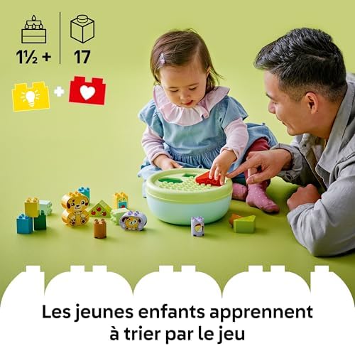 Duplo Shape Sorter: Puppy House - Educational Sorting Toy for Toddlers, with Colourful Bricks in Various Shapes - Fine Motor Skill Development Set for 18 Month Old Girls & Boys - 10441