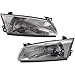 Evan Fischer Driver and Passenger Side Headlight for Toyota Camry CE LE XLE 1997-1999 Halogen With bulb(s) Replaces# 81150AA010 81110AA010