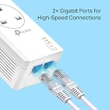 TP-Link TL- AV1000 Powerline Adapter Kit 2-Port Gigabit Passthrough view 5