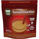 Golden Goddess Turmeric Chai: Ultimate Delicious Golden Milk, Award-Winning Weight Loss Drink + Stress Relief + Cortisol Manager + Herbal Adrenal Support with Clinically Proven KSM-66 Ashwagandha