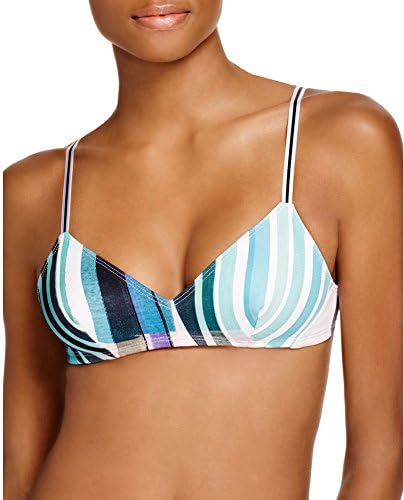 Clover Canyon Striped Eclipse Neoprene Bikini Top S