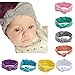 DANMY Baby Girl Nylon Headbands Newborn Infant Toddler Hairbands with Bows Children Hair Accessories (Knot (8pcs))