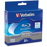 Verbatim BD-R DL 50GB 6X with Branded Surface - 3pk Jewel Case Box 97237