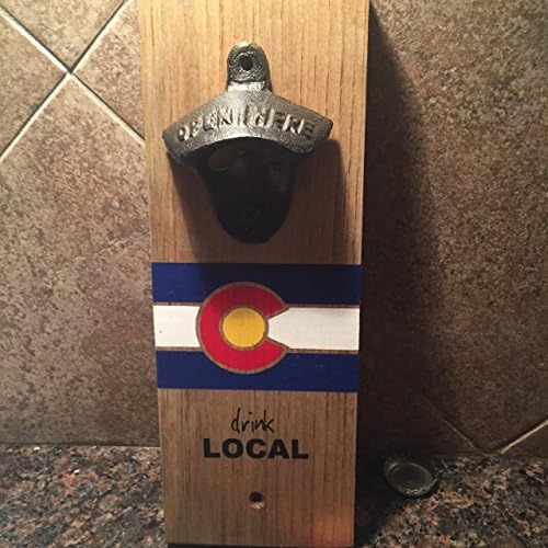 Colorado Flag - Magnetic Cap Catcher Bottle Opener - Drink Local Design