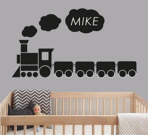 Amazon Com Custom Name Train Baby Boy Nursery Wall Decal For