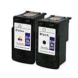 Remanufactured Ink Cartridge Replacement for Canon PG210xl 2973B001 CL211xl 2975B001 (1 Black 1 Color 2 Pack)