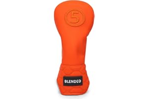 BAIRBRE Golf Club Head Covers, Driver Covers Fariway Wood Covers Hybrid Head Covers 3 Wood Headcover Leather Golf Headcover with Number Tag for Scotty Cameron Odyssey Taylormade