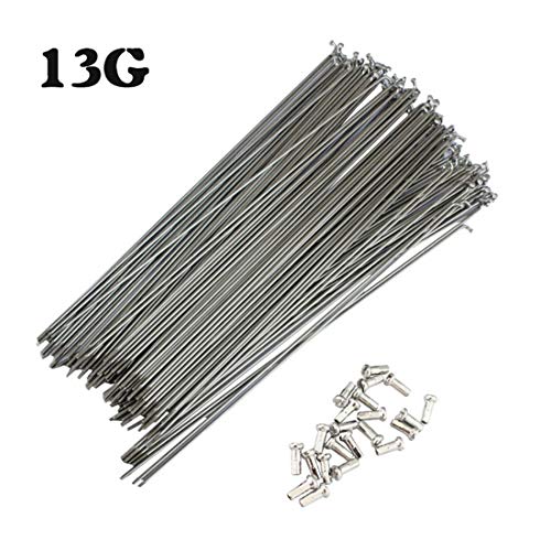 FREAHAP R Bicycle Spokes Steel Mountain Bike Spokes with Nipples 305mm