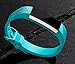GEAK Compatible with Fitbit Alta and fitbit Alta HR Band, Soft Classic Accessories Sport Bands Compatible for Fitbit Alta HR/Fitbit Ace,White Teal Pink,Small