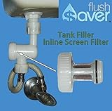 FlushSaver Toilet Filler InLine Filter Saves on Toilet Repairs by Preventing Harmful Debris from Entering the Water Tank