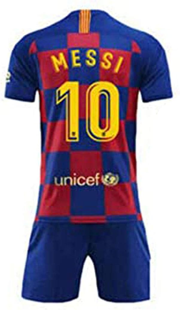 AH FASHION Kids Limited Barcelona Soccer Uniform Children Football T-Shirt Shorts Kits Messi Suarez Coutinho