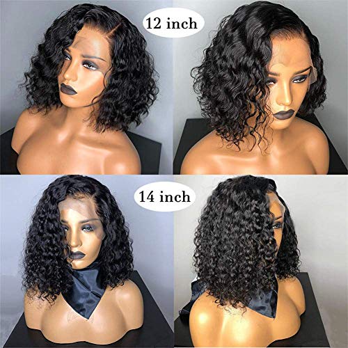 Ugrace-Hair-Lace-Front-Wigs-150-Density-Water-Wave-Human-Hair-Wigs-Brazilian-Virgin-Hair-Wigs-Water-Wave-Lace-Front-Short-Bob-Wigs-Pre-Plucked-Natural-Hairline-With-Baby-Hair-12-inch-Water-Bob-Wig
